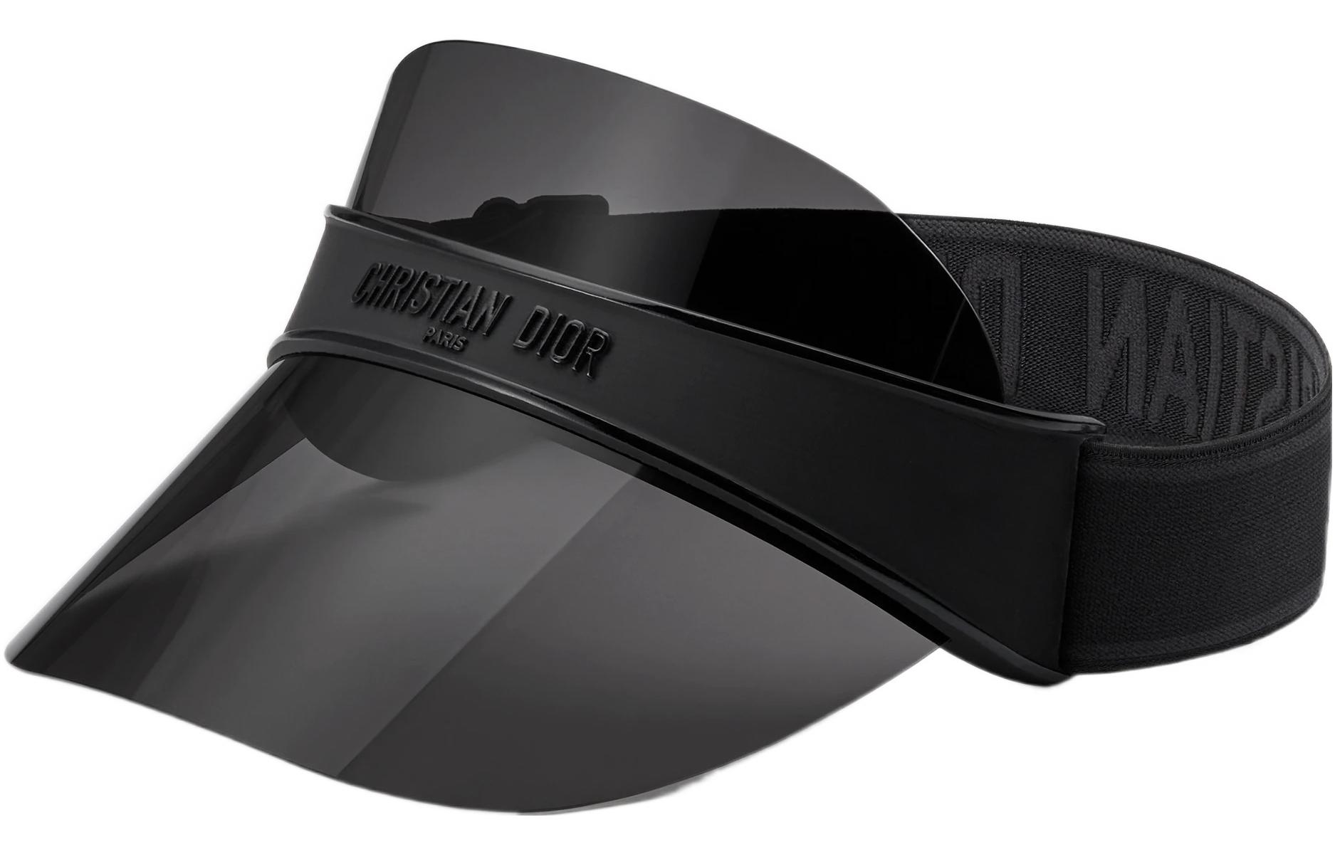 Lookbook DIOR DiorClub V1U Visor Hitam Unisex dengan Desain Logo Warna Solid. DIORCLUB  V1U 11A0