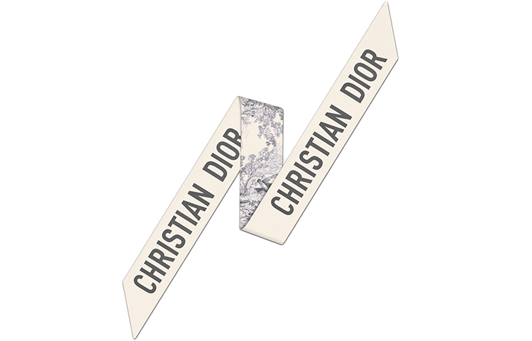 Dior DIORIVIERA Mitzah Toile de Jouy Silk Scarf Unisex Grey 94TOJ106I600-C818 圖 3