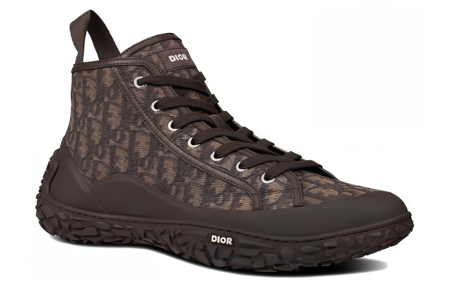 Shop Dior Diorizon ''Stivale alla Caviglia Ebony Tapestry'' 3SH131ZJW_H767