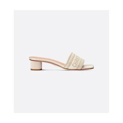 Dior Dway Heeled Mule 'Gold Sandal'