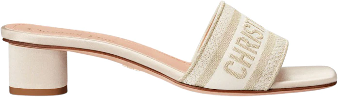 Dior Dway Heeled Mule 'Gold Sandal' KCQ858SBXS49K Dior Dway Heeled Mule 'Gold Sandal' KCQ858SBXS49K