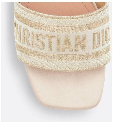 Dior Dway Heeled Mule 'Gold Sandal' KCQ858SBXS49K Shop Dior Dway Heeled Mule 'Gold Sandal' KCQ858SBXS49K