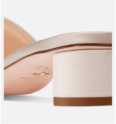 Dior Dway Heeled Mule 'Gold Sandal' KCQ858SBXS49K Details for Dior Dway Heeled Mule 'Gold Sandal' KCQ858SBXS49K