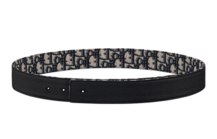 Lookbook DIOR 凹纹皮革腰带 黑色 3.5cm 4800ZZYSE-H05E