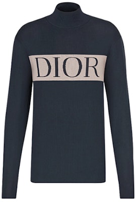 DIOR Sweater Cashmere Bordir Navy Blue. 943M667AT051-584 Buy DIOR Sweater Cashmere Bordir Navy Blue. 943M667AT051-584