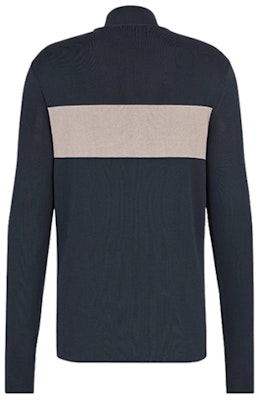 DIOR Embroidered-Tech Cashmere Sweater in Navy Blue 943M667AT051-584 Lookbook DIOR Embroidered-Tech Cashmere Sweater in Navy Blue 943M667AT051-584
