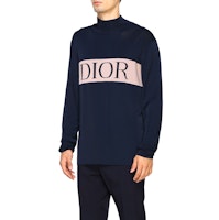 DIOR Sweater Cashmere Bordir Navy Blue. 943M667AT051-584 Purchase DIOR Sweater Cashmere Bordir Navy Blue. 943M667AT051-584