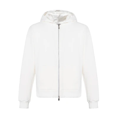 Dior Embroidered Letter Zip Hoodie White Loose Fit 293J650A0531-C080