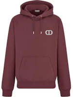 Dior Embroidered Logo Hoodie in Maroon 113J698A0531-C488 Dior Embroidered Logo Hoodie in Maroon 113J698A0531-C488