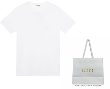 ディオール 刺繍ロゴ ショートスリーブTシャツ ホワイト ティー 013J600A0677-C080 Purchase ディオール 刺繍ロゴ ショートスリーブTシャツ ホワイト ティー 013J600A0677-C080