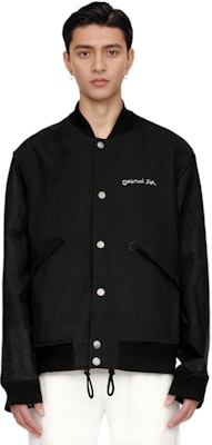 DIOR Jaket Varsity Sulaman Hitam Lengan Panjang 443L430A610-5C980 Lookbook DIOR Jaket Varsity Sulaman Hitam Lengan Panjang 443L430A610-5C980