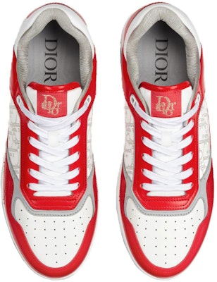 Dior B27 Low ERL Red and White Smooth Calfskin and White Dior Oblique Galaxy Leather with Rabbit Motif 3SN272ZWB_H300 Shop Dior B27 Low ERL Red and White Smooth Calfskin and White Dior Oblique Galaxy Leather with Rabbit Motif 3SN272ZWB_H300