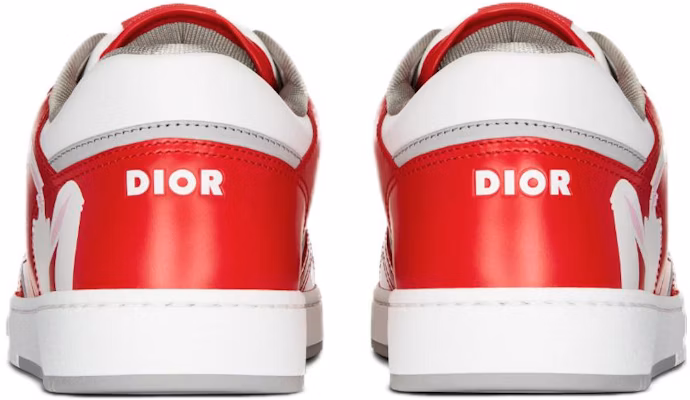 Dior B27 Low ERL Red and White Smooth Calfskin and White Dior Oblique Galaxy Leather with Rabbit Motif 3SN272ZWB_H300 Purchase Dior B27 Low ERL Red and White Smooth Calfskin and White Dior Oblique Galaxy Leather with Rabbit Motif 3SN272ZWB_H300