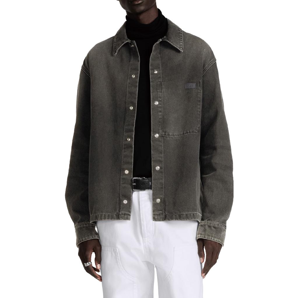 Shop DIOR Essentials 黑色單排扣長袖外套 413D488B351X-C830