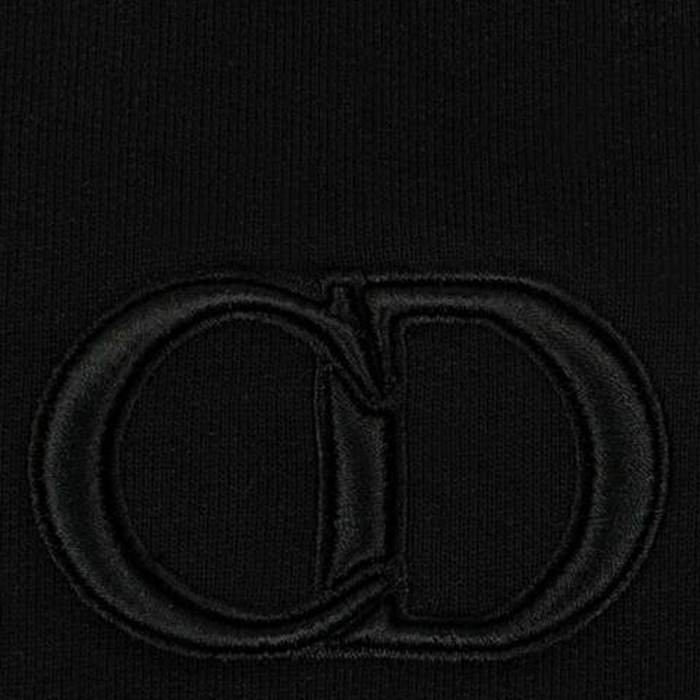 Cheap 디올 에센셜 "CD 아이콘" 블랙 스웻셔츠 943J612A0531-C989