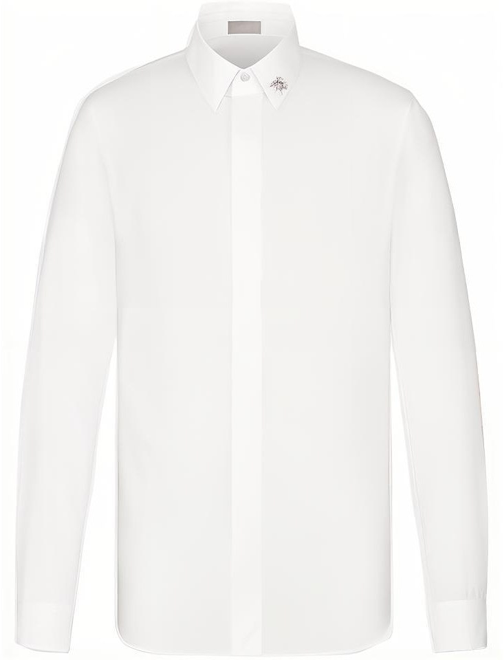 dior-essentials-white-shirt-with-bee-embroidery-and-single-button-design-013-c501-f1581-c080