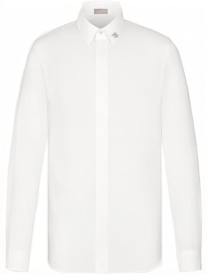 Camisa Blanca Dior Essentials con Bordado de Abeja y Diseño de Botón Único. 013C501F1581-C080 Order Camisa Blanca Dior Essentials con Bordado de Abeja y Diseño de Botón Único. 013C501F1581-C080