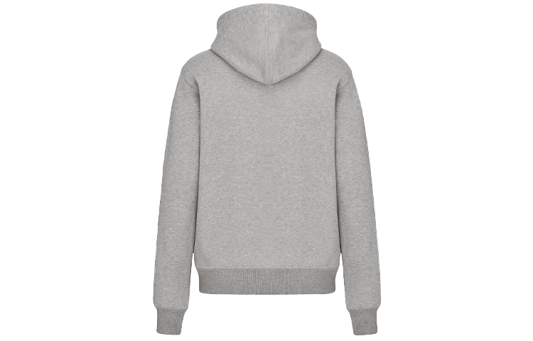 DIOR Essentials Grey Embroidered CD Icon Logo Hoodie 113J698A0531-C888 圖 3