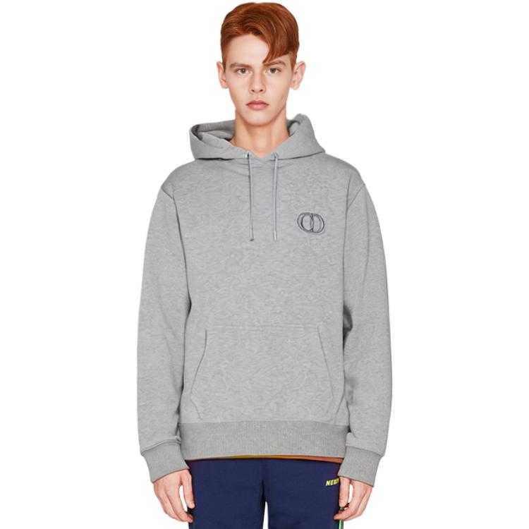 DIOR Essentials Grey Embroidered CD Icon Logo Hoodie 113J698A0531-C888 圖 5