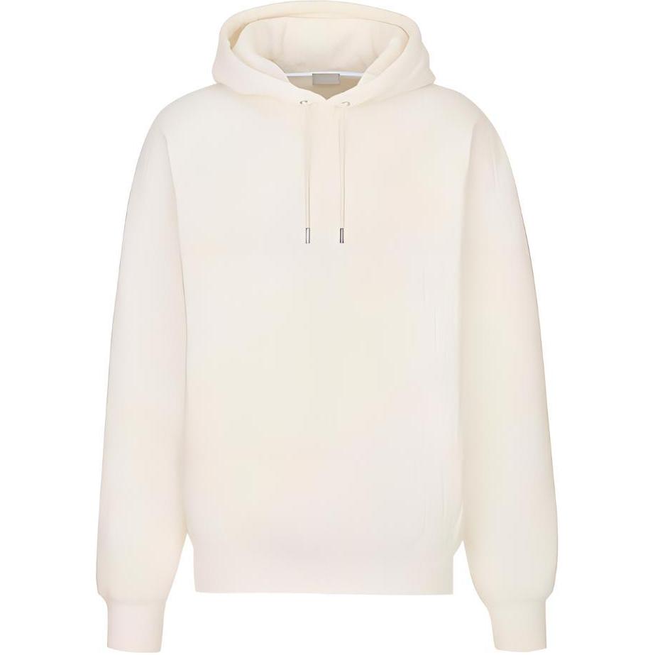 Dior Essentials White Oblique Print Cotton Hoodie 113J631A0684-C020