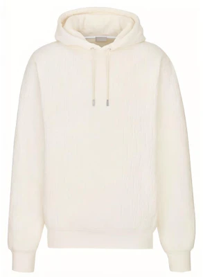 Dior Essentials 白色斜纹印花棉质连帽衫 113J631A0684-C020 Order Dior Essentials 白色斜纹印花棉质连帽衫 113J631A0684-C020