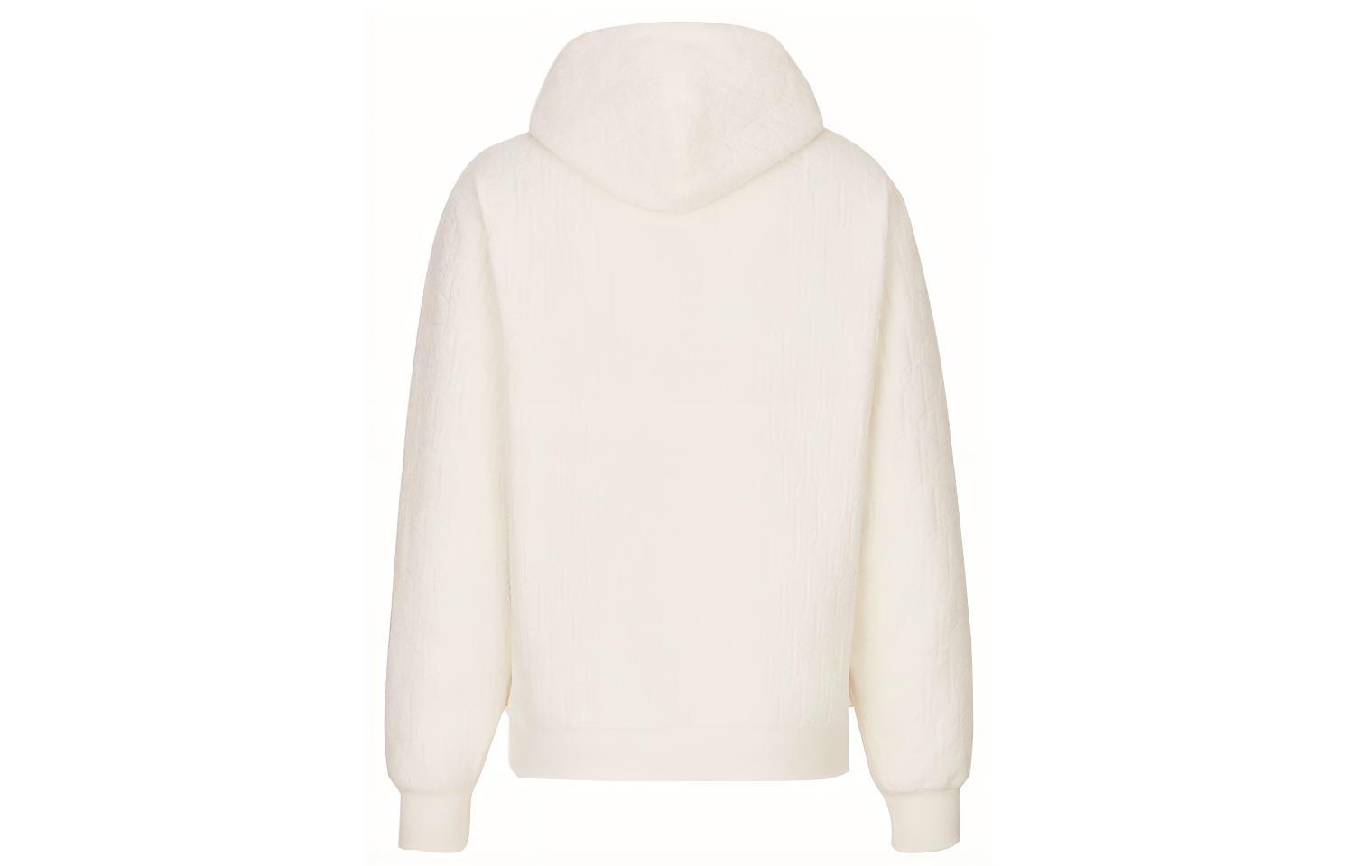 Lookbook Dior Essentials 白色斜纹印花棉质连帽衫 113J631A0684-C020