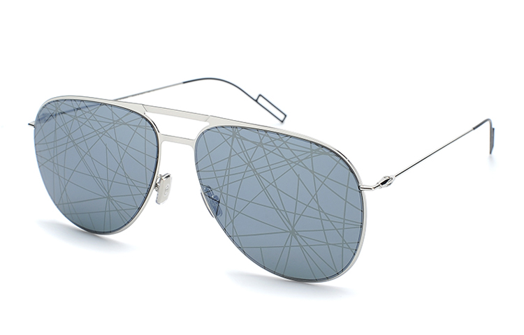 Dior European Pilot Aviator Metal Sunglasses Blue Unisex DIOR0205S-84JMD