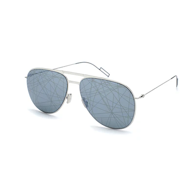Dior European Pilot Aviator Metal Sunglasses Blue Unisex DIOR0205S-84JMD