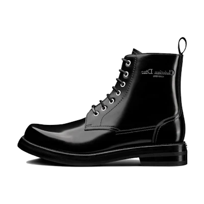 Dior Evidence Short Boots 'Black Leather Cut-Out'