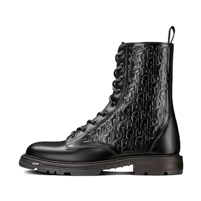 Dior Explorer 2 Boots Black Dior Oblique Embossed