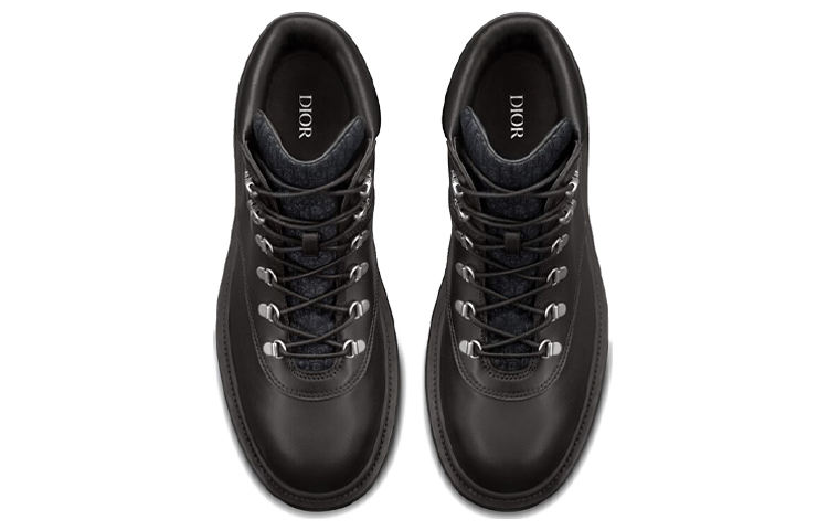 Shop Botte Dior Explorer ''Cuir Noir'' 3BO273ZKD_H969