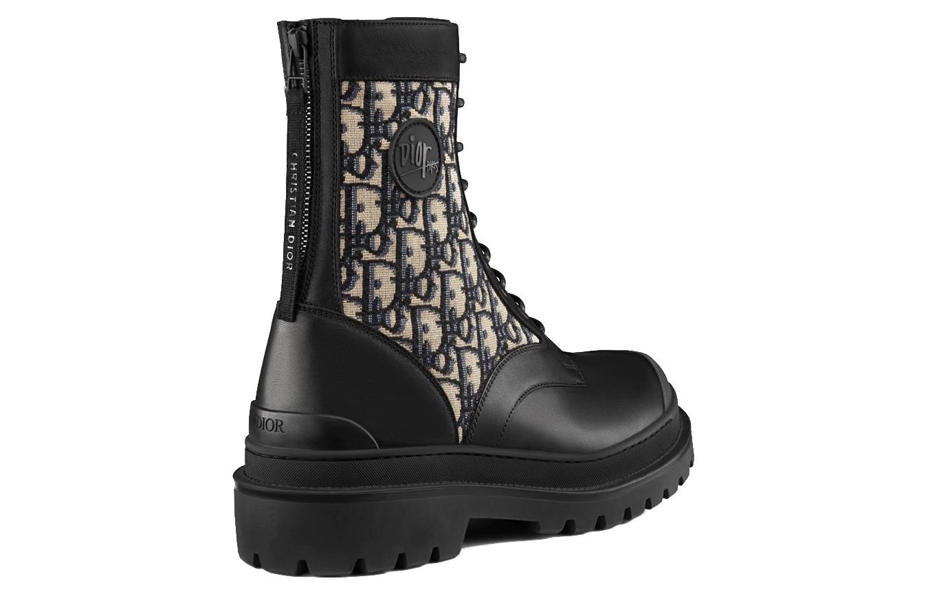 Shop Boots Dior Explorer ''Noir Crème'' 3BO231ZBN_H961