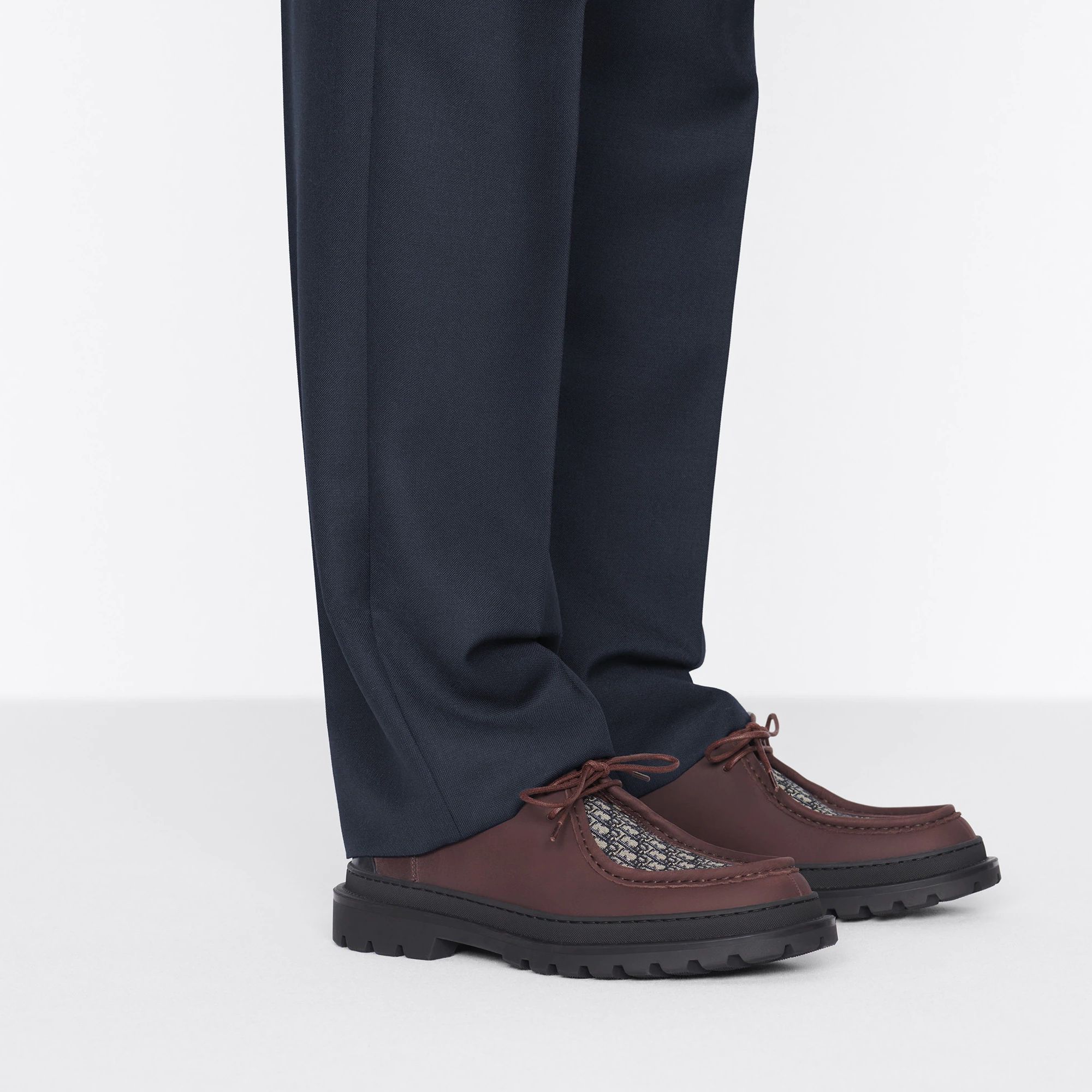 Purchase Dior迪奧 Dior Explorer 皮革 拼接簡約繫帶 休閒皮鞋 男款 棕色