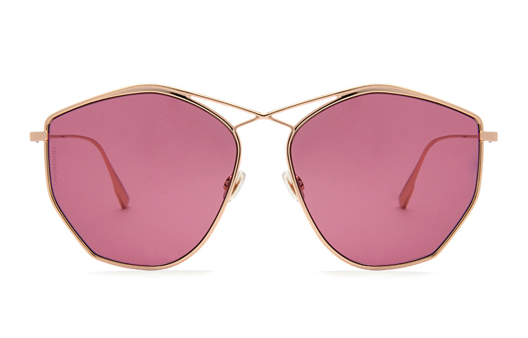 Dior Fashion Metallic Oversized Polygon Sunglasses in Rose Red. STELLAIRE4-DDBU1 圖 3
