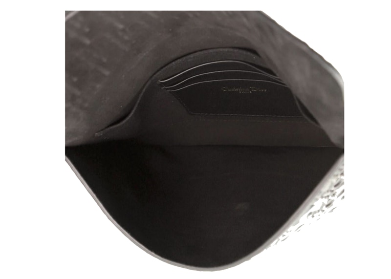 Lookbook 迪奥黑色Oblique压纹翻盖手包