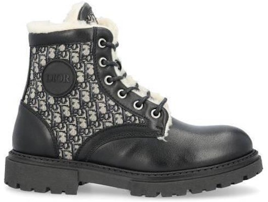 Dior Flat Ankle Boots 'Blue' 3SBS25SHOB38I Buy Dior Flat Ankle Boots 'Blue' 3SBS25SHOB38I
