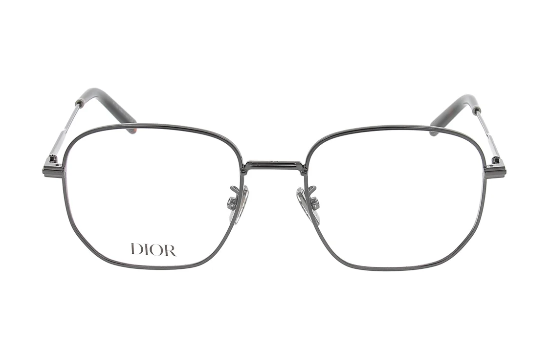 DIOR Full-Rim Irregular Metal Optical Glasses for Men - Silver Gray. DIORBLACKSUITOS19UH400 圖 3