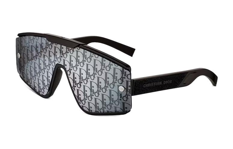DIOR Full Logo Irregular Sunglasses Unisex Black - Fashion Designer Shades DIORXTREM MU 10B8