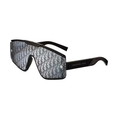 DIOR Full Logo Irregular Sunglasses Unisex Black - Fashion Designer Shades DIORXTREM MU 10B8