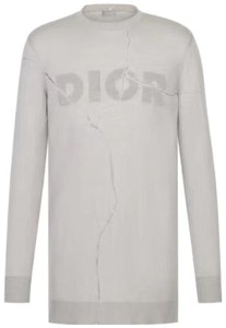 DIOR FW21 灰色破損長袖針織毛衣 023M654AT090-C180 Order DIOR FW21 灰色破損長袖針織毛衣 023M654AT090-C180