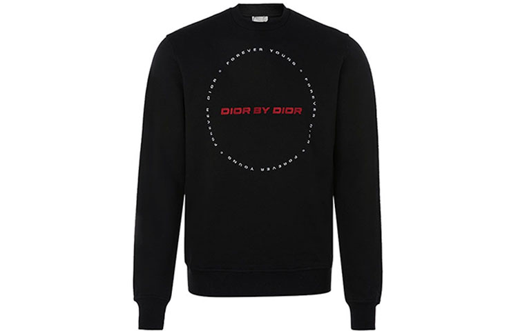 Order DIOR FW21 黑色字母刺繡套頭衫衛衣 333J666-W5864-980