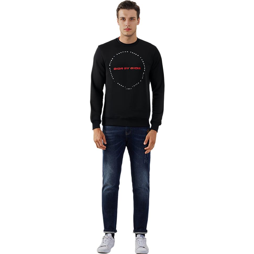 Details for DIOR FW21 黑色字母刺繡套頭衫衛衣 333J666-W5864-980