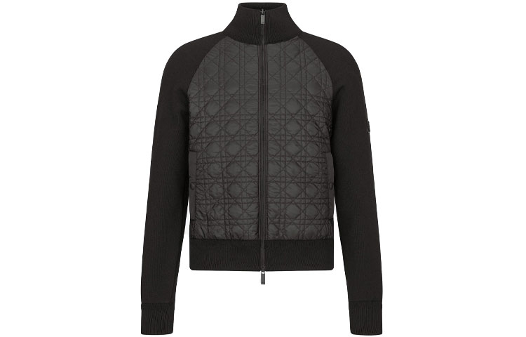 DIOR FW21 Black Quilted Wool Short Jacket 193M401AT323-C900