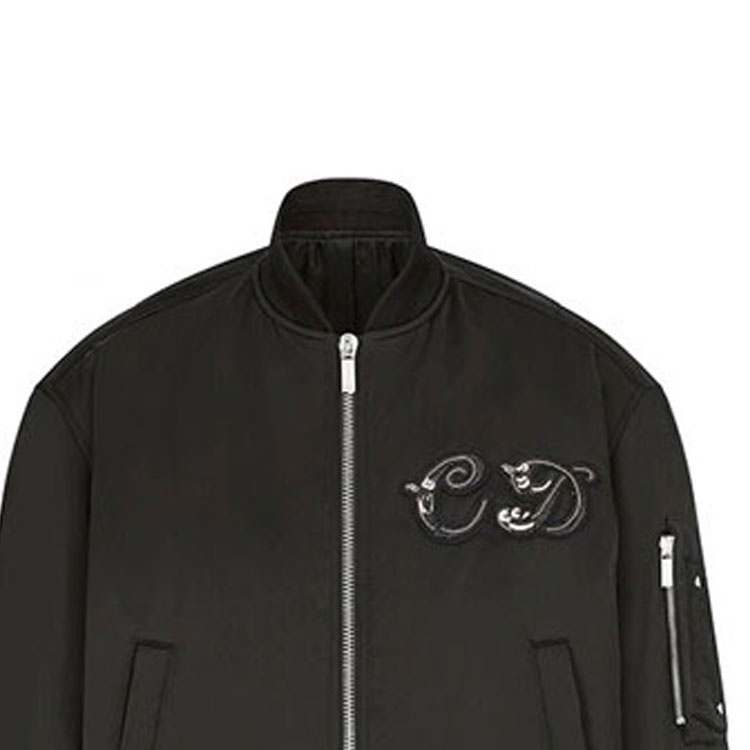 Purchase Chaqueta DIOR FW21 Negra con Cremallera y Cuello Béisbol. 943C439H5124-C989