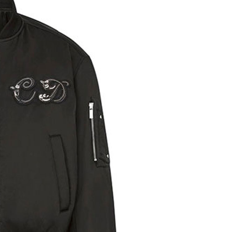 Details for Chaqueta DIOR FW21 Negra con Cremallera y Cuello Béisbol. 943C439H5124-C989