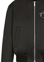 Sizing DIOR FW21 Black Solid Letter Zip Baseball Collar Jacket 943C439H5124-C989