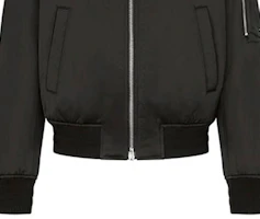 Cheap DIOR FW21 Black Solid Letter Zip Baseball Collar Jacket 943C439H5124-C989