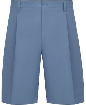 DIOR FW21 Shorts Azul Satinado Twill Color Sólido. 193C161A4451-C535 Order DIOR FW21 Shorts Azul Satinado Twill Color Sólido. 193C161A4451-C535