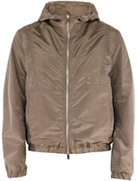 DIOR FW21 Embroidered Logo Brown Hooded Jacket 013C402H5149-100 DIOR FW21 Embroidered Logo Brown Hooded Jacket 013C402H5149-100