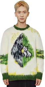 DIOR FW21 Sweater Krew Leher Hijau Corak Jacquard Berusuk. 143M645CT273-C286 Sizing DIOR FW21 Sweater Krew Leher Hijau Corak Jacquard Berusuk. 143M645CT273-C286